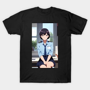 Anime Girl In Office Uniform 02 T-Shirt